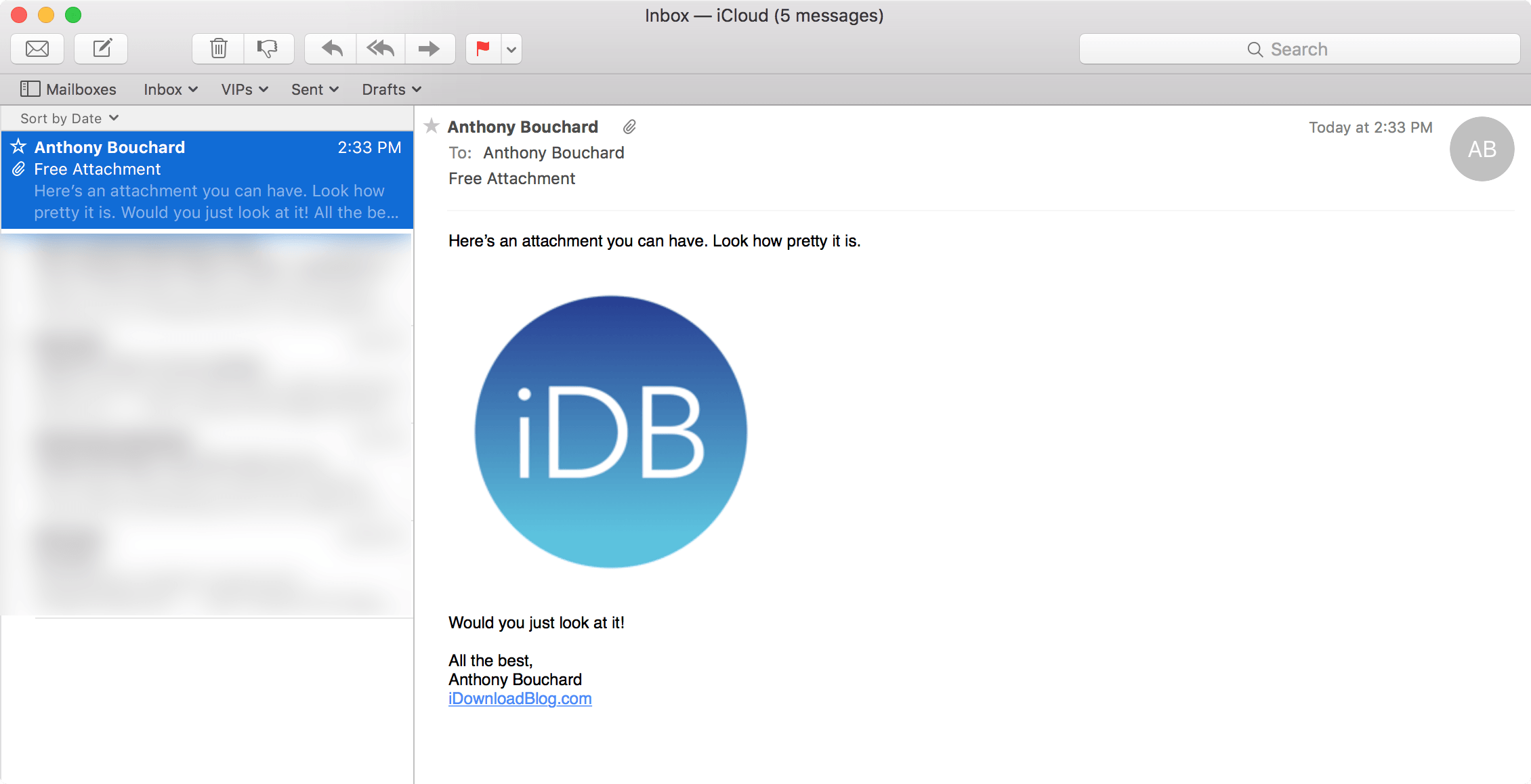 Mail App Logo - How to show email attachments as icons in the Mail app on Mac