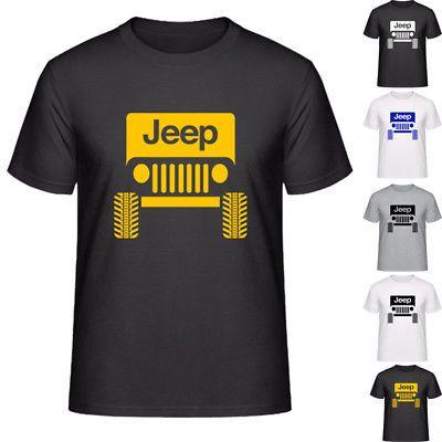 Cool Jeep Logo - COOL JEEP LOGO T Shirt (XS To XXL) Short Sleeve & Round Collar Boys