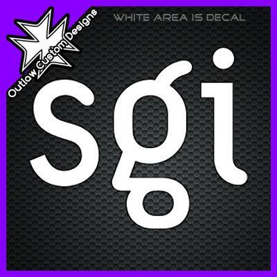 Silicon Graphics Logo - Silicon Graphics Computer Systems - SGI Logo - Outlaw Custom Designs ...