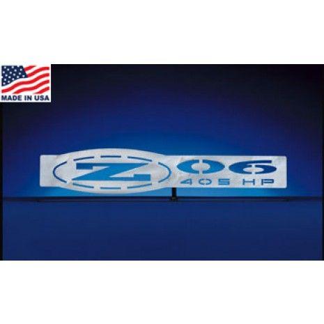 Hp Usa Logo - Z06 405 HP Corvette Emblem Metal Sculpture | The Corvette Store