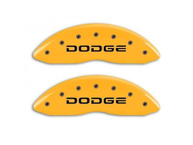 Yellow Dodge Logo - MGP RAM Yellow Caliper Covers w/ Broken Dodge Logo - Front & Rear ...
