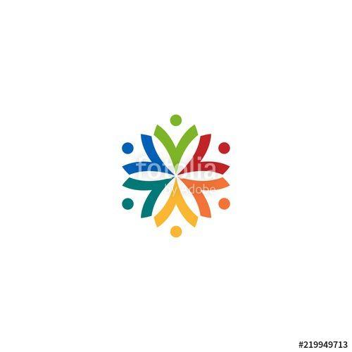Blue and Orange Circle People Logo - Circle People Logo Stock Image And Royalty Free Vector Files