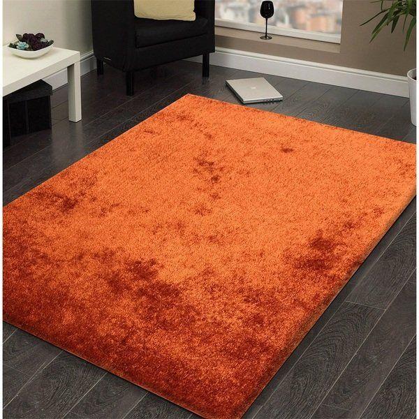 Rust Colored Logo - Shop Amore Rust-colored Polyester Shag Area Rug - 8' x 11' - On Sale ...