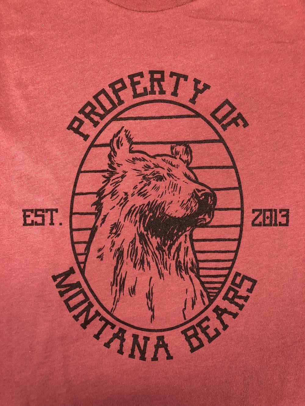 Rust Colored Logo - Montana Bears 2018 Design Shirt