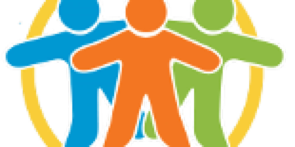 Blue and Orange Circle People Logo - Vacancies