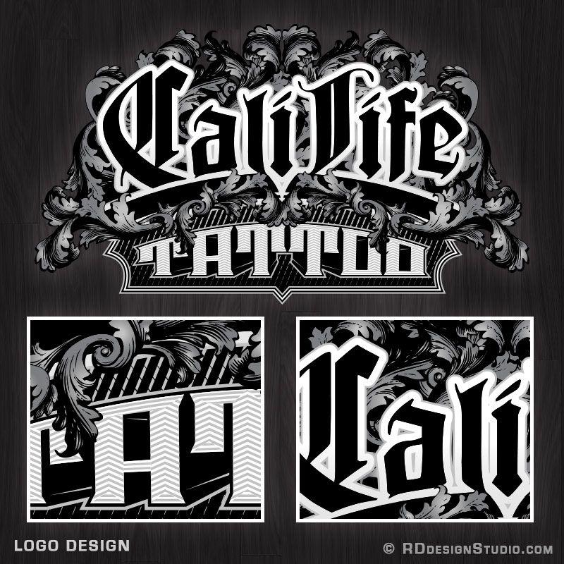 Cali Life Logo - Cali Life Tattoo Logo - RD Design StudioRD Design Studio