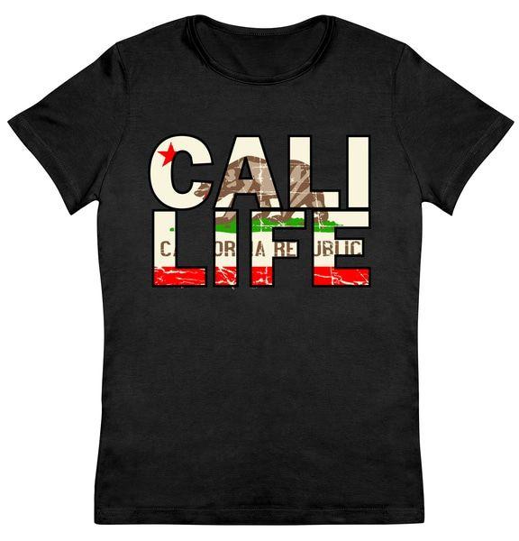 Cali Life Logo - Cali Life Logo Flag Women's T Shirt