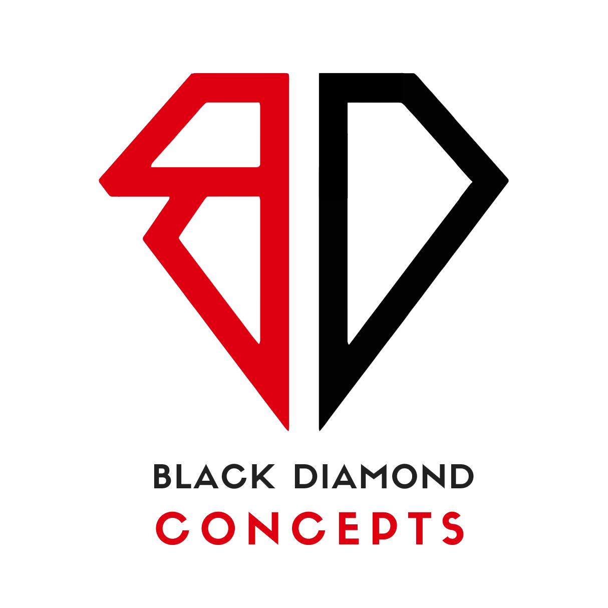 Red and Black Diamond Logo - Home Diamond Concepts