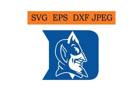 Duke Blue Devils Logo - Duke Blue Devils logo in SVG / Eps / Dxf / Jpg files INSTANT DOWNLOAD!