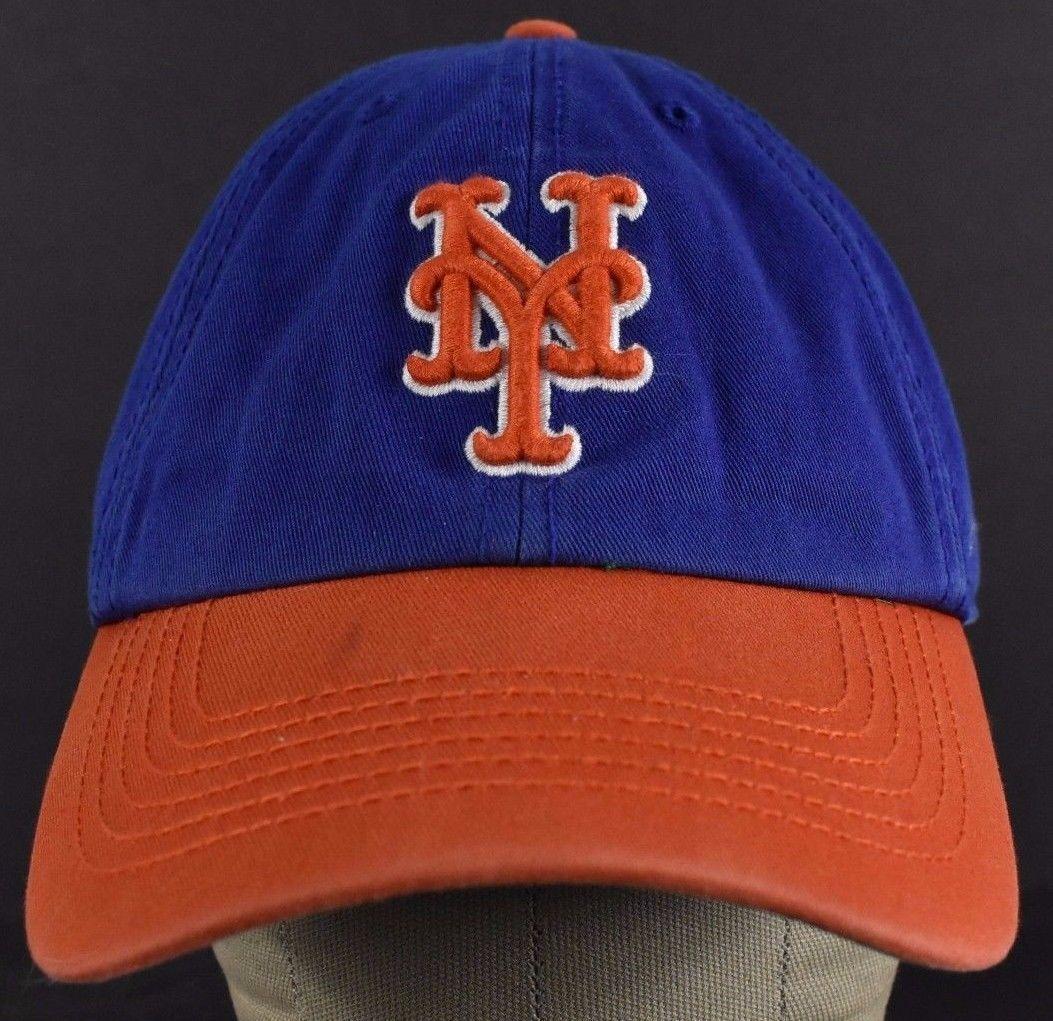 Orange and Blue Baseball Logo - Blue Orange New York Mets Baseball NY Team Logo Embroidered Baseball