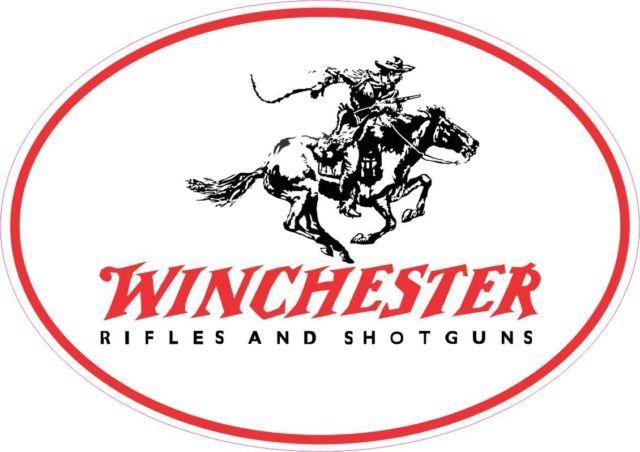 Winchester Logo - Winchester Logo Vinyl Gun Sticker Decal Oval | eBay