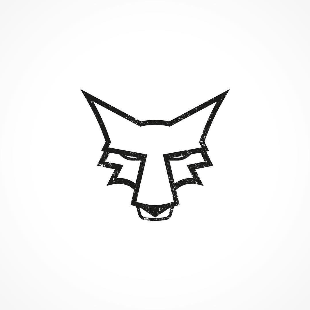 Blues with White Line Logo - A quick wolf logo concept to ward off the inevitable Sunday blues