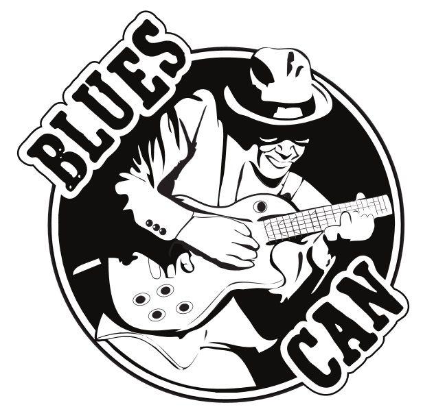 Blues with White Line Logo - Blues Can Logo Humane Society