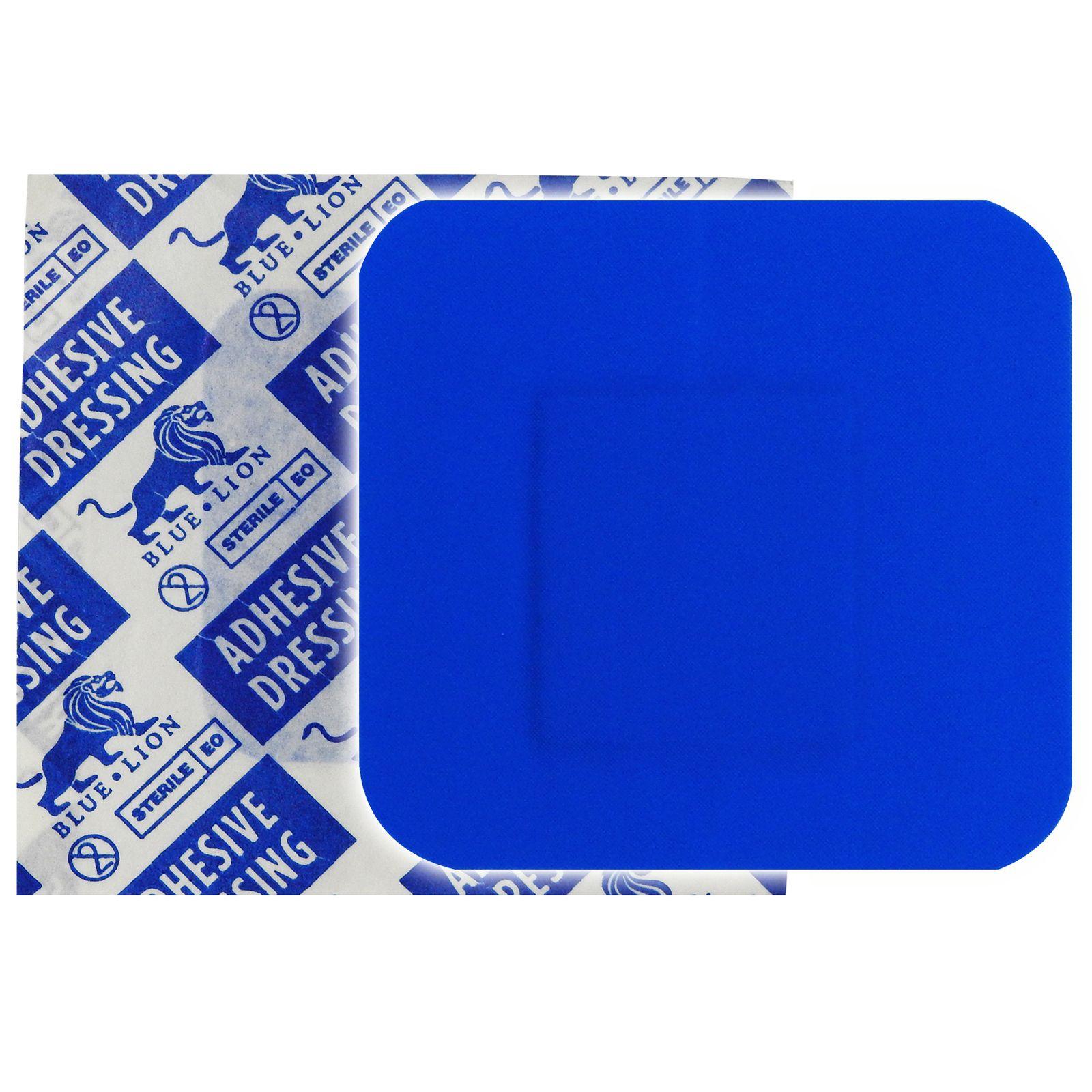 Square Blue Lion Logo - Blue Lion First Aid Blue Kitchen Catering Square 3.8cm Metal