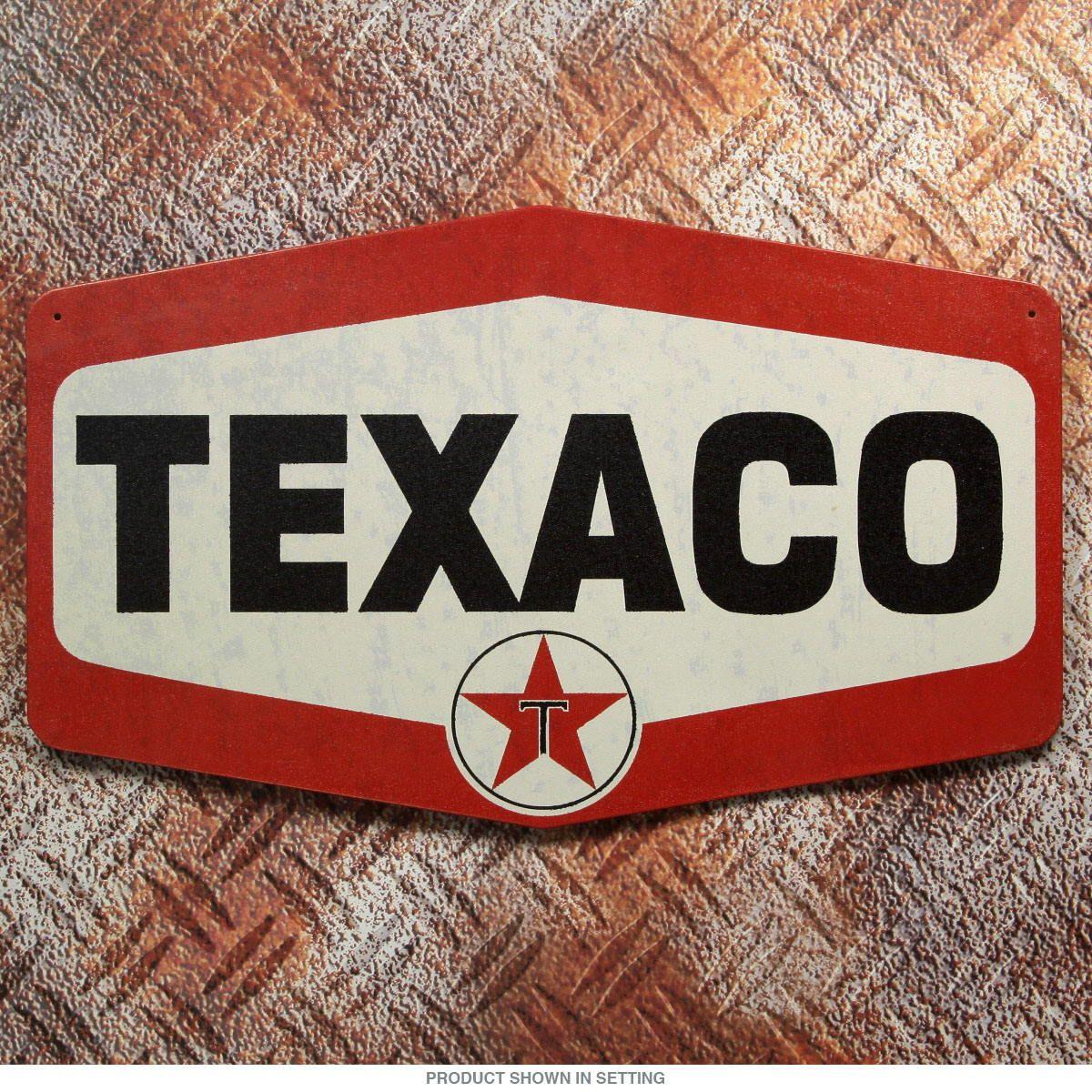 Texaco Logo - Texaco Hexagon Star Logo Metal Sign at Retro Planet