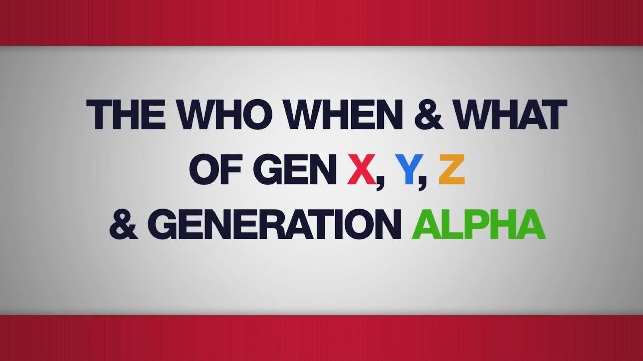 X and Y Logo - The Who, When and What of Gen X, Y, Z & Generation Alpha