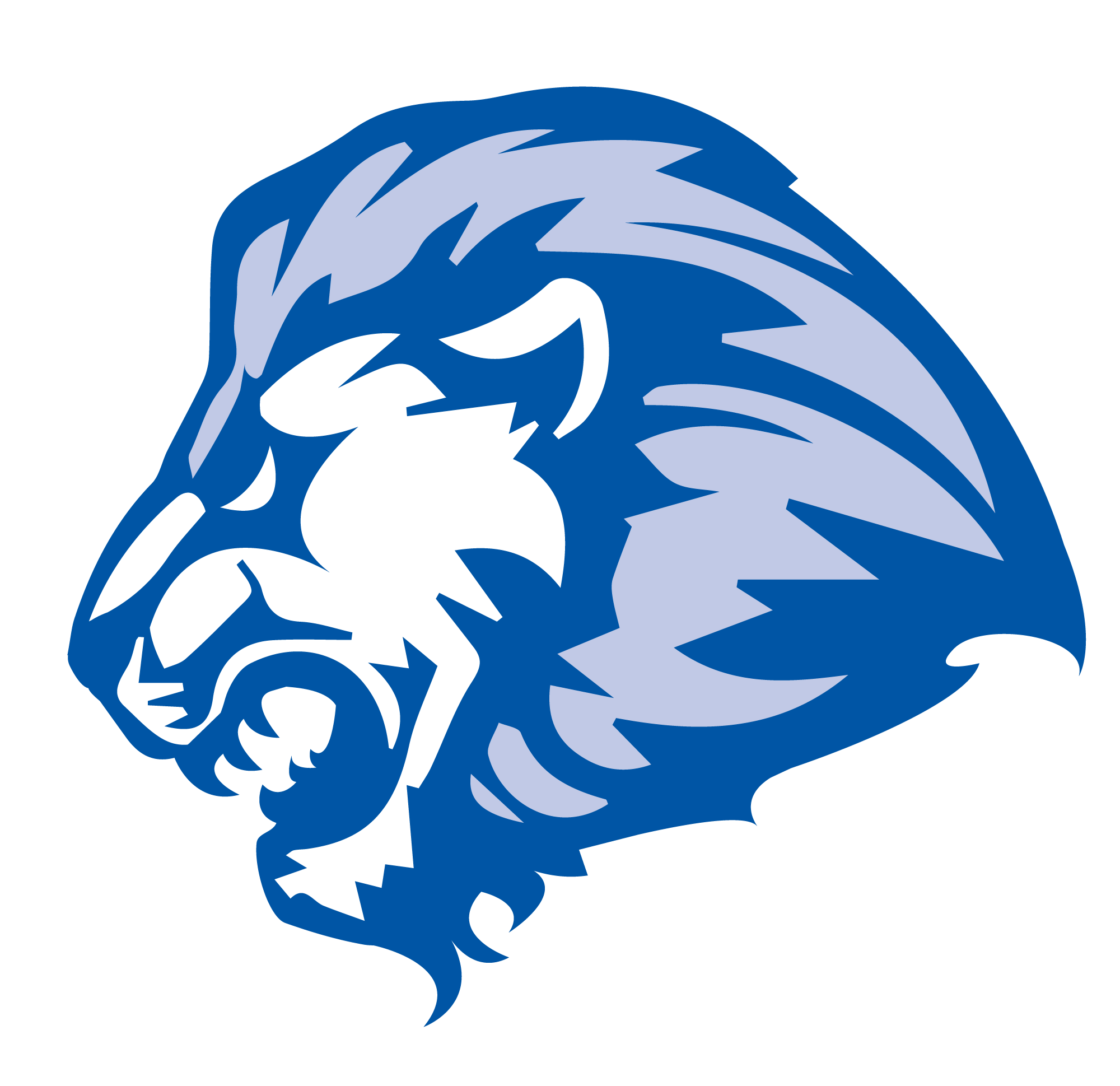 Square Blue Lion Logo - White Lion With Blue Square Logo Png Images
