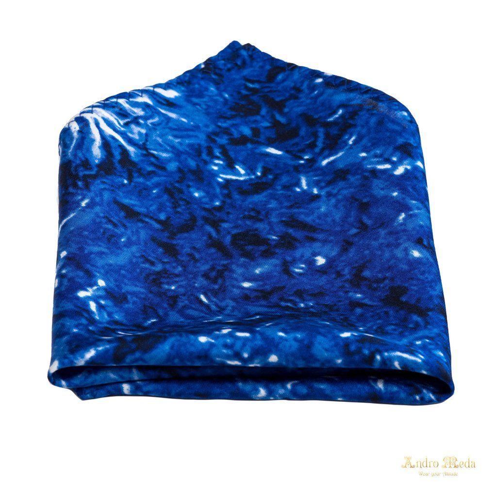 Square Blue Lion Logo - Blue Lion Face Designer Pocket square – Andromeda Fashions