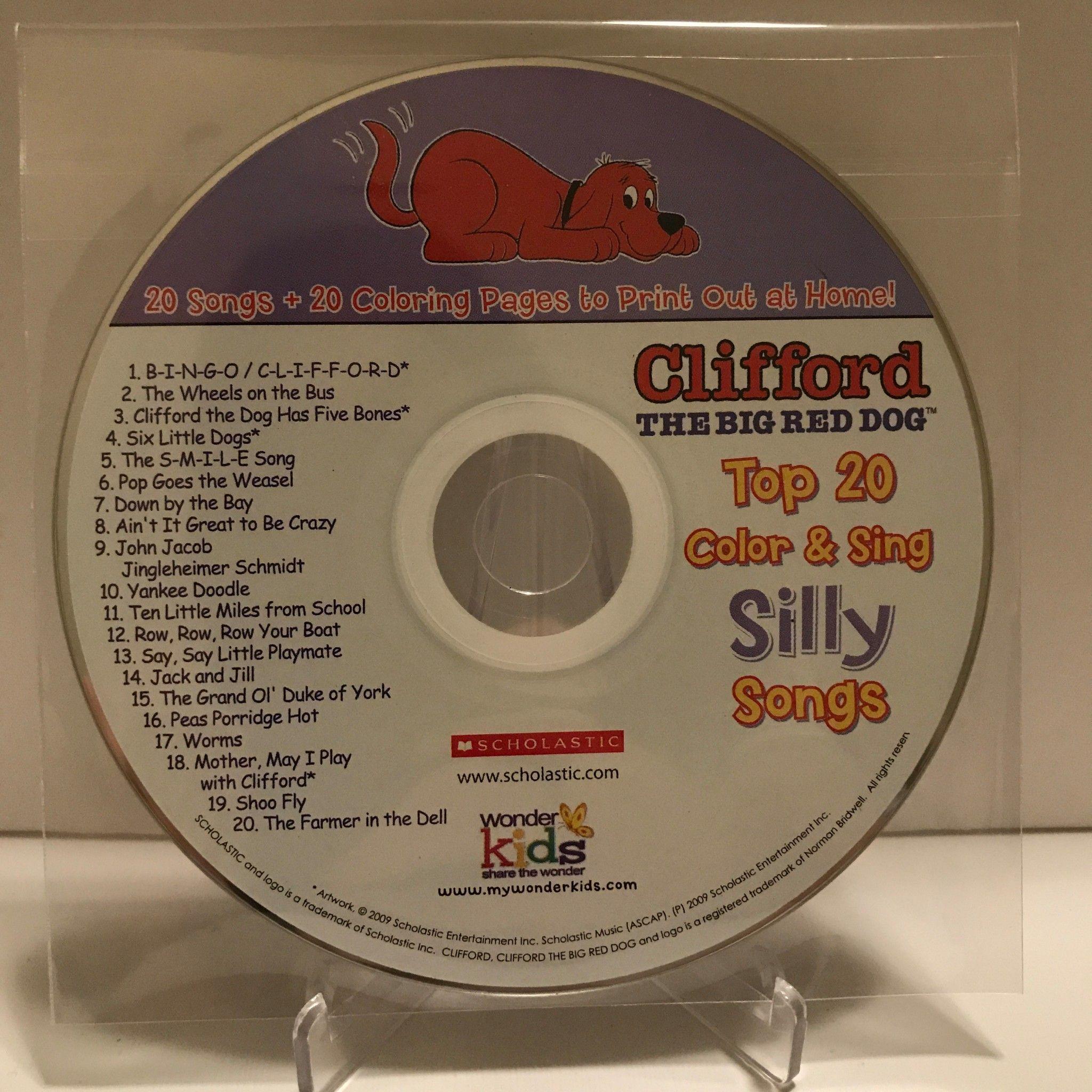 Big Red P Logo - Nearly New) Clifford The Big Red Dog Top 20 Color & Sing CD ...