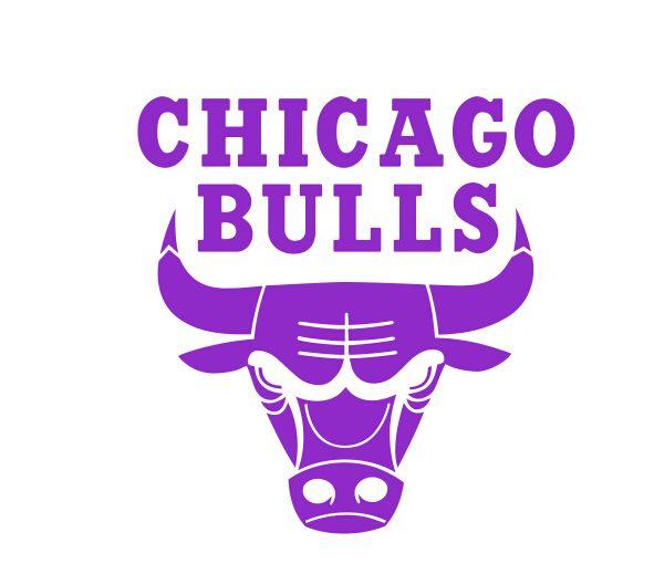 Purple Bull Logo - chicago bulls primary logo flock iron on sticker 1966 67-present1 ...