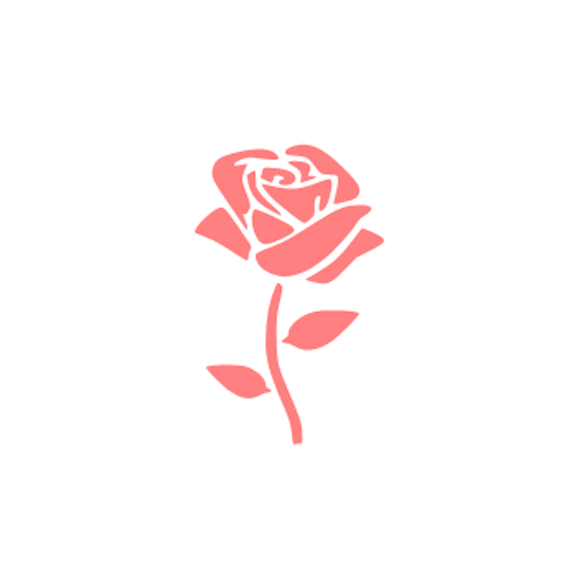 Lancome Rose Logo - Rose on Stem Stencil. Design. Flower logo, Logos, Stencils