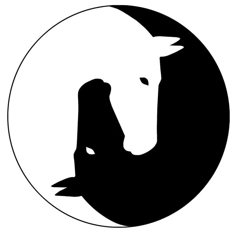 Horse Yin and Yang Logo - horse logos - Google Search | logos | Pinterest | Horses, Horse art ...