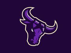 Purple Bull Logo - 43 Best Bulls Logos images in 2019 | Bull logo, Logos, Sports logos