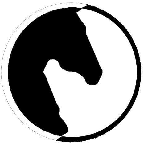 Horse Yin and Yang Logo - Original graphic design by Tamara Alexis for Equinox Apparel. The ...