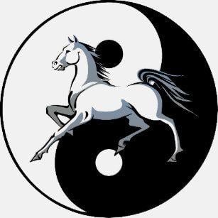 Horse Yin and Yang Logo - Horse Yin Yang Gifts on Zazzle