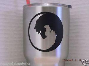 Horse Yin and Yang Logo - Yin Yang Horse Decal Sticker for Rambler,Tumbler,Tervis, Car, Window ...