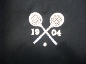 Crossed Racquets Logo - Men's Navy Golf Windshirt with Crossed Racquet Logo. Versatile men's