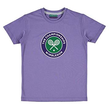 Crossed Racquets Logo - Wimbledon Crossed Rackets Logo T-Shirt - Junior - Purple: Amazon.co ...