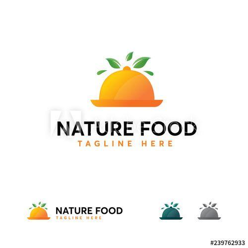 Tangerine Food Logo - Nature Food logo designs vector, Restaurant logo symbol - Buy this ...