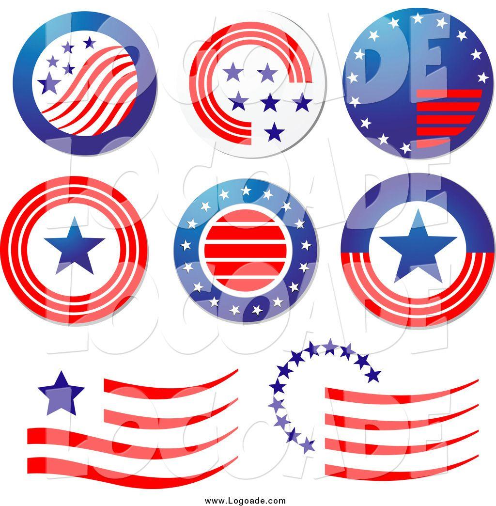American Logo - Clipart of Patriotic American Logos by Vector Tradition SM