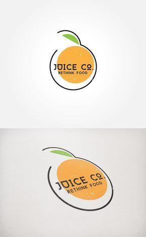 Tangerine Food Logo - Juice co. Asad. Logo design, Logos