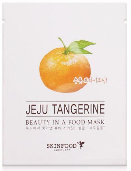 Tangerine Food Logo - Skinfood beauty in a food mask sheet, JEJU TANGERINE