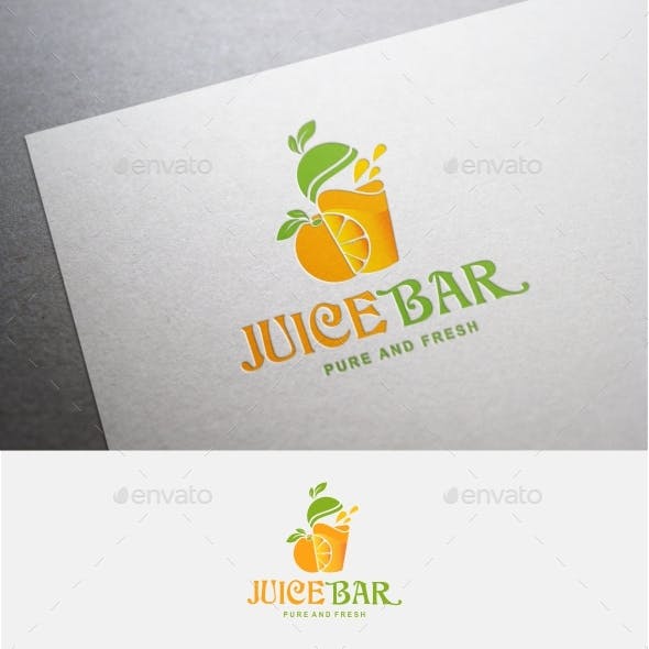 Tangerine Food Logo - Art and Colorful Food Logos from GraphicRiver