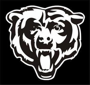 Black and White Bears Logo - Chicago Bears Decal: Football NFL
