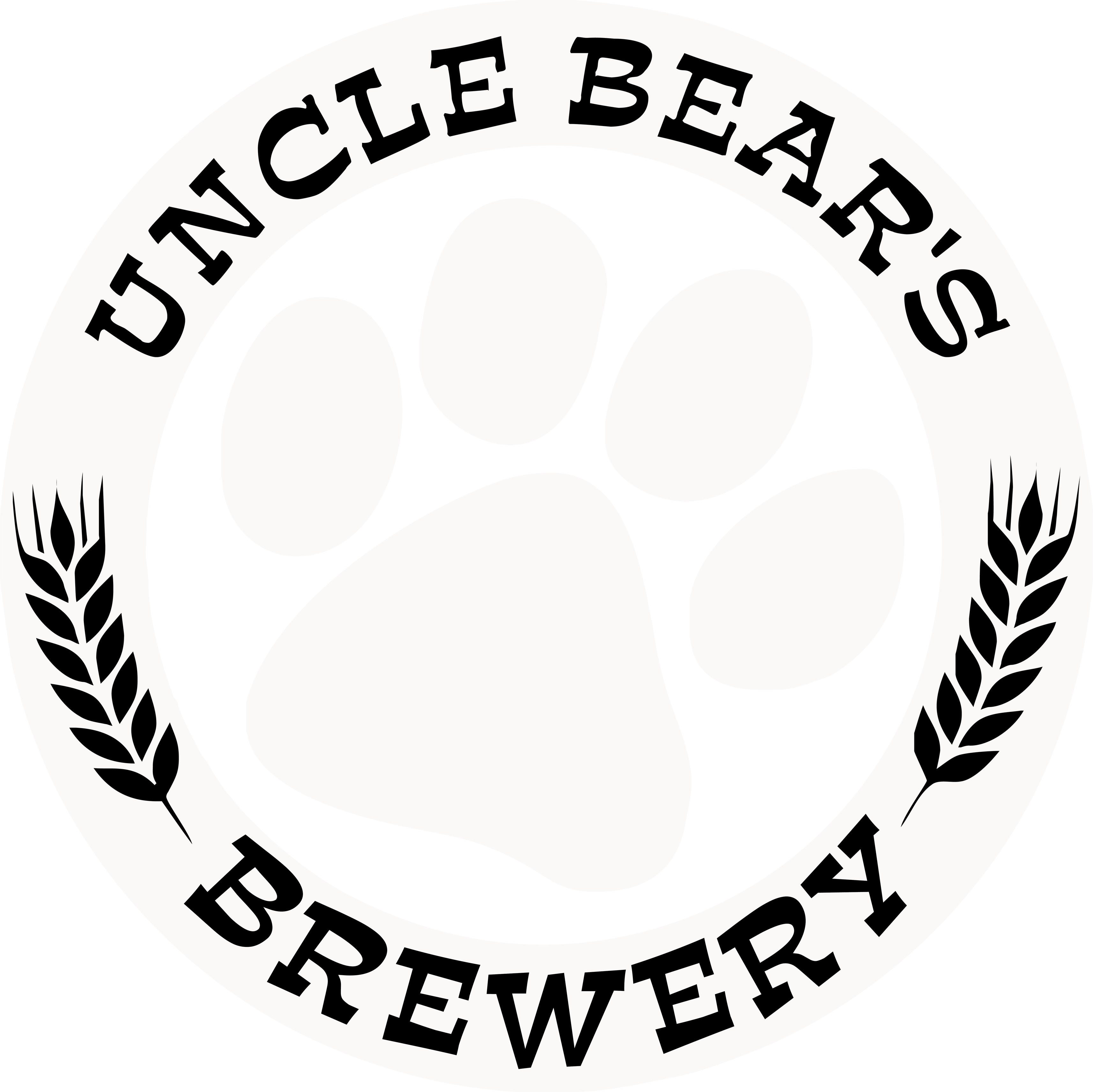 Black and White Bears Logo - Uncle Bears Bar and Grill