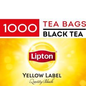 Lipton Logo - Lipton Yellow Label Quality Black Tagged Tea Bags Carton 1000
