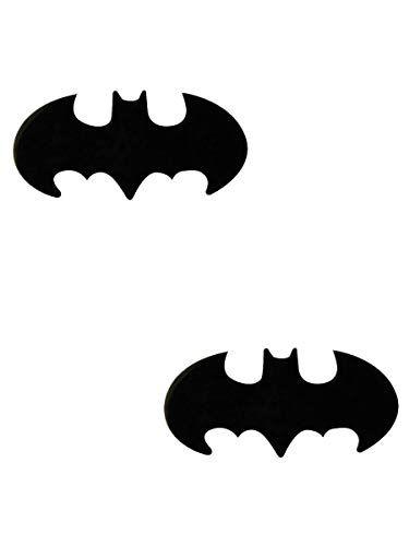 Google Black Logo - Batman Black Logo Earring Set Standard: Amazon.co.uk: Jewellery