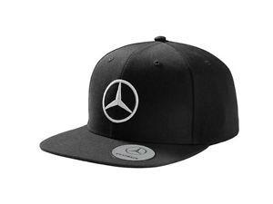 Google Black Logo - Genuine Mercedes-Benz Black Logo Adjustable Snap Back Flat Brim Cap ...