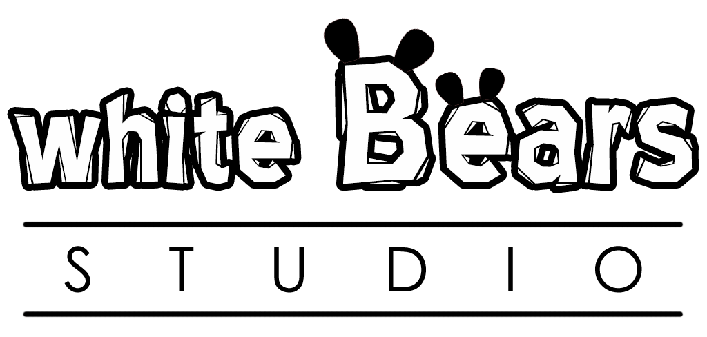 Black and White Bears Logo - White Bears Studio
