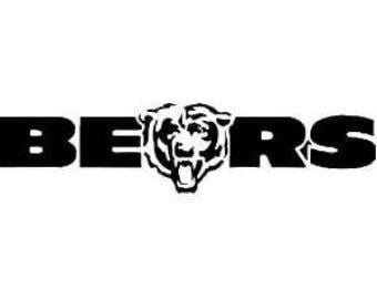 Black and White Bears Logo - Chicago Bears Logo Black And White 23647 | TRENDNET