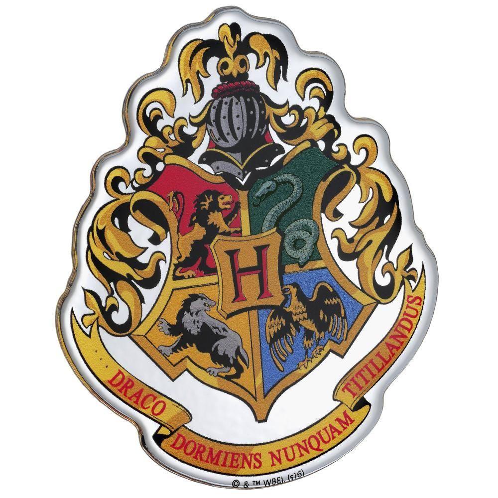Hogwarts Logo - FREE SHIPPING - Harry Potter HOGWARTS CREST PREMIUM Chrome Logo ...