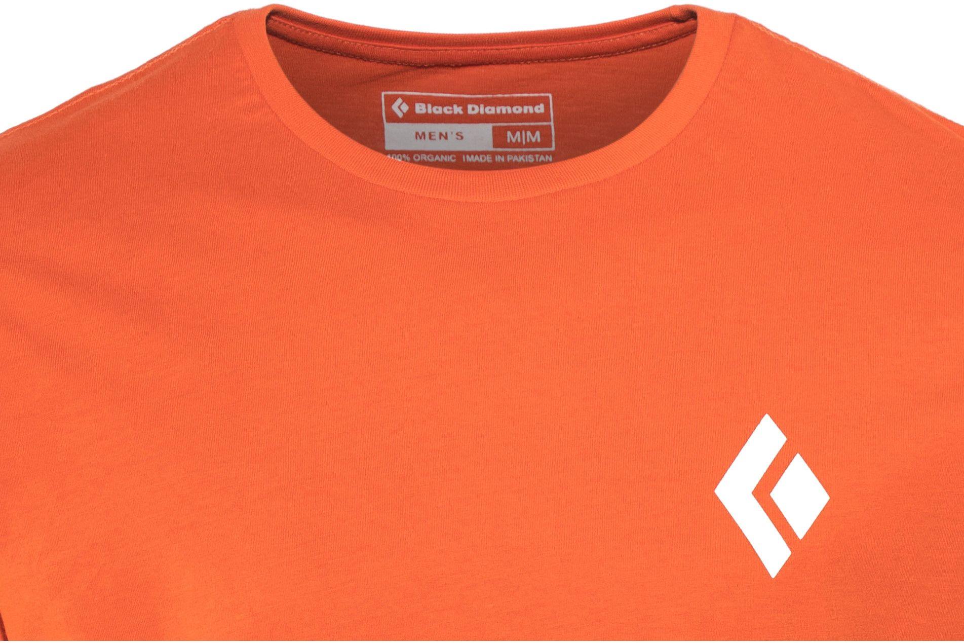 Red and Black Diamond Logo - Black Diamond Equipment for Alpinist Shortsleeve Shirt Men orange at