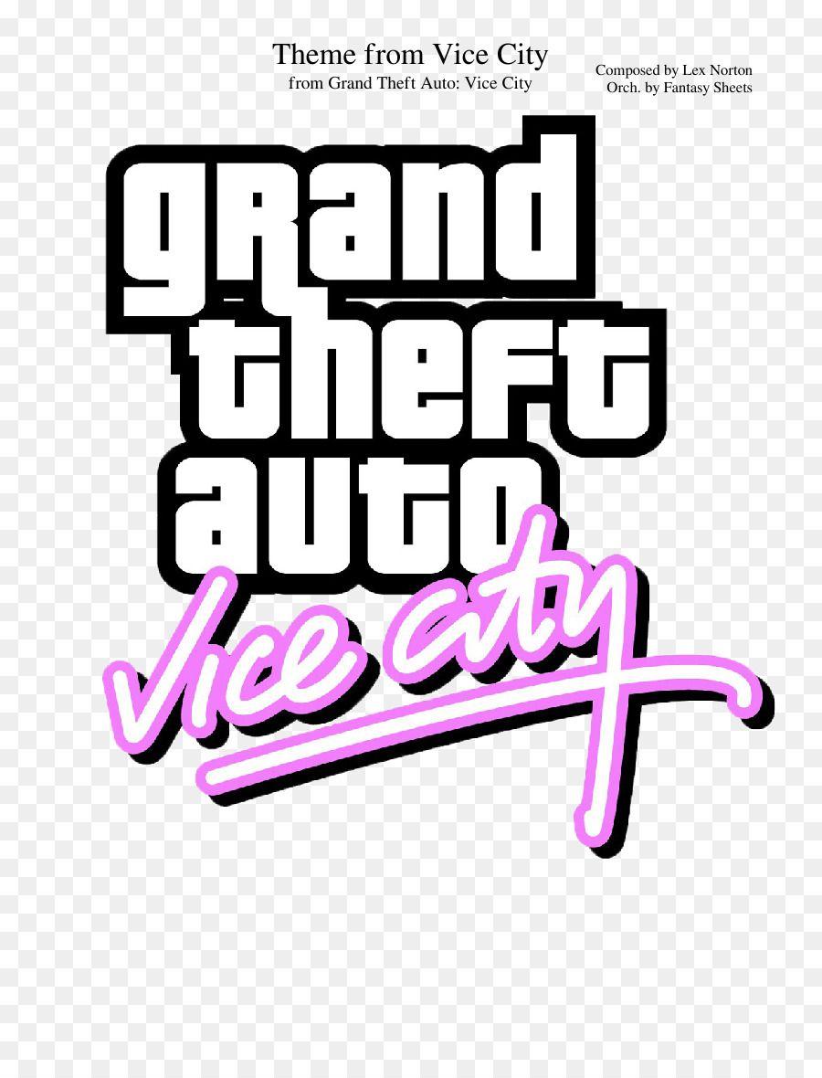 Vice V Logo - Grand Theft Auto: Vice City soundtrack Logo Lex Horton - grand theft ...