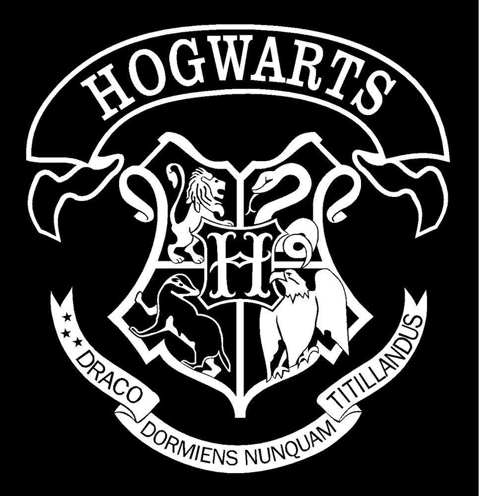 Hogwarts Logo - Harry Potter Hogwarts School Crest Vinyl Car Window Decal Sticker ...