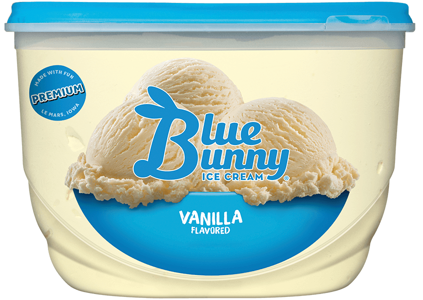 Blue Bunny Ice Cream Logo - Vanilla Ice Cream Cream Flavors