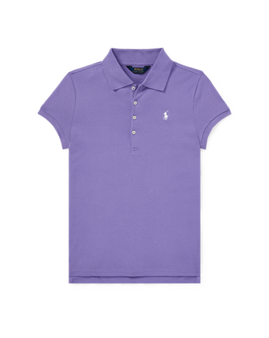 Lavender Polo Logo - Girls' Polo Shirts & Short Sleeve Polos